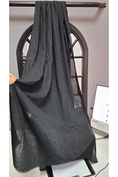 AMİNENESİL Aminesil Cotton Shawl Black Color