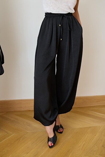 Suziş BELİ LASTİKLİ SATEN ŞALVAR PANTOLON 51199