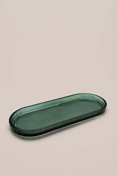 Barine Emerald Glass Decorative Bathroom Tray