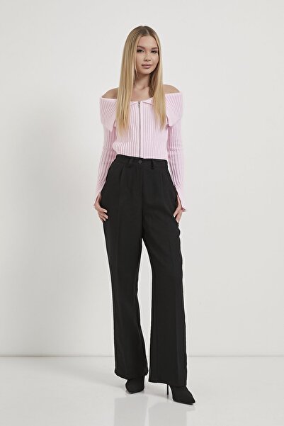 Arma Life Armalife 6782 wool effect waist elastic palazzo women's pants