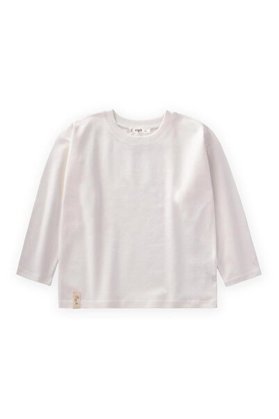 Cigit Εποχιακό βασικό μπλουζάκι 8-14 ετών σε λευκό χρώμα