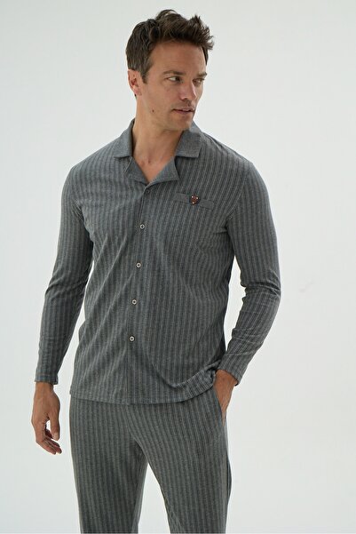 Svm 9621 ERKEK DÜĞMELİ PİJAMA TAKIM