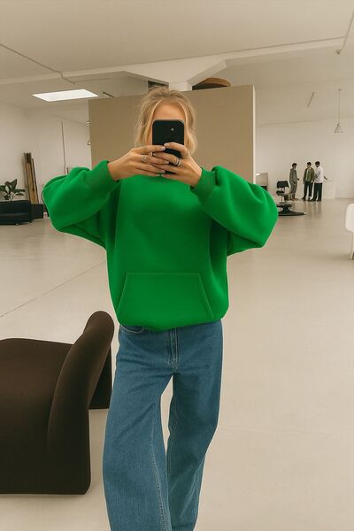 E-ROMA Hanorac unisex cu glugă