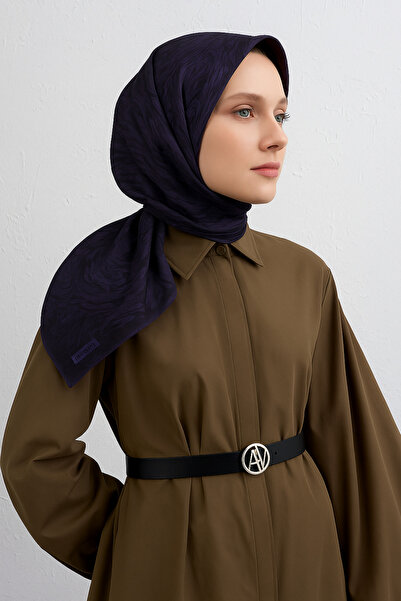 Armine Φουλάρι Sura Pure Silk 9431 - 84 Μωβ Μικτό σχέδιο