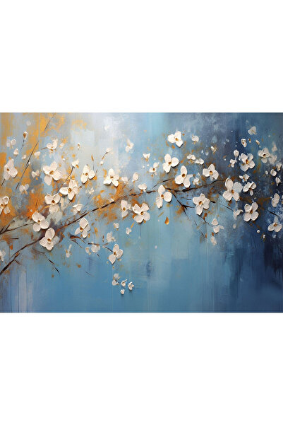 VIODESIGN Fototapet 3D, autoadeziv, Pictura Relief Floare Albastru, multicolor,80x120 cm 3D101