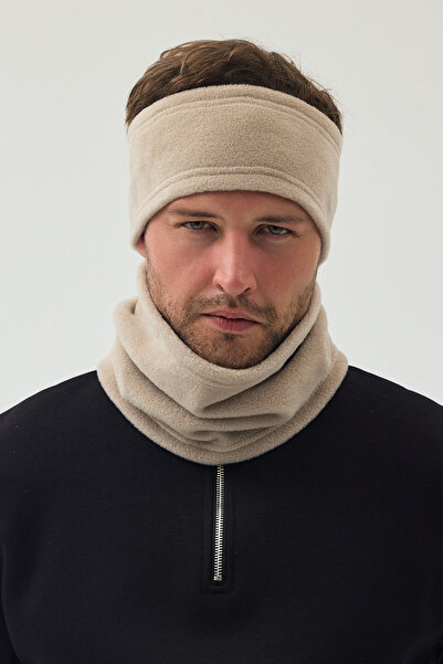 Butikgiz 100% Micro Polar Flexible Multifunctional Neck Collar + Headband Unisex Winter Set
