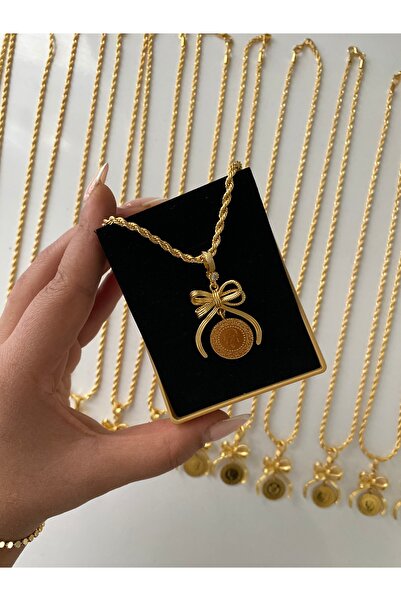 MİRLANTİS AKSESUAR Çeyreklik fiyonk kolye ( ZİNÇİR SİZ )