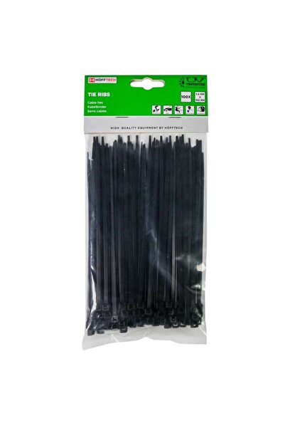 HöffTech Germany Set de 100 buc Coliere de Plastic, 150 mm x 3,6 mm,culoare n...