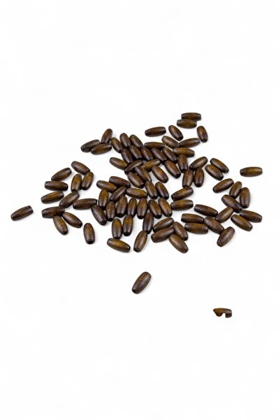 Serhat Aksesuar ve El İşçilik خرز خشبي بني فاتح مقاس 8 مم (35 جرام 165 قطعة)