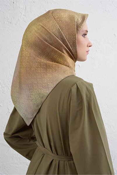 Armine Tivil Pure Silk Scarf 9437 - 35 Πράσινο Μικτό Σχέδιο