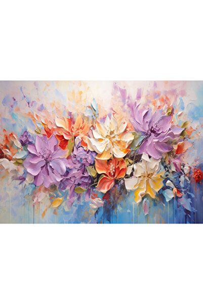 VIODESIGN Fototapet 3D, autoadeziv, Pictura Relief Flori Multicolore, multicolor,120 x 200 cm 3D105