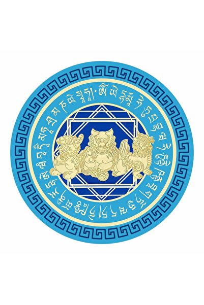 Feng Shui Abtibild sticker cu cei trei gardieni celesti 2025 - mare