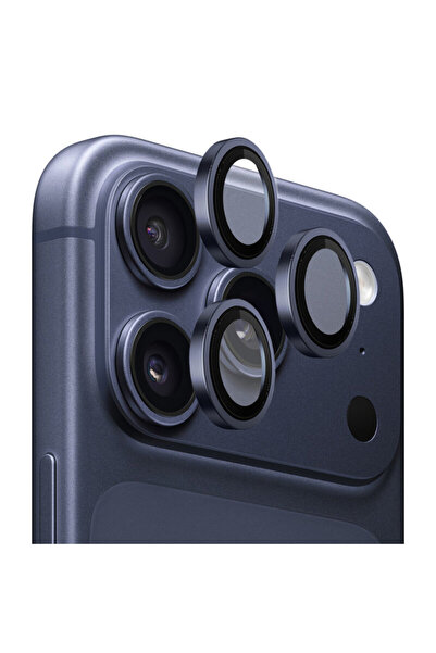 BLUEO iPhone 17 Pro Original Metal Frame Lens, blue