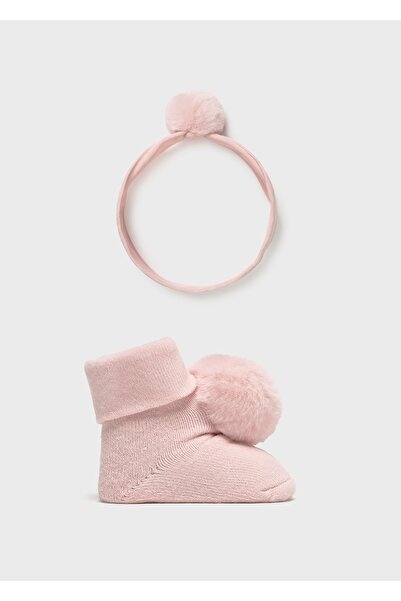 MAYORAL طقم جوارب وربطة رأس للفتيات الصغيرات 9922