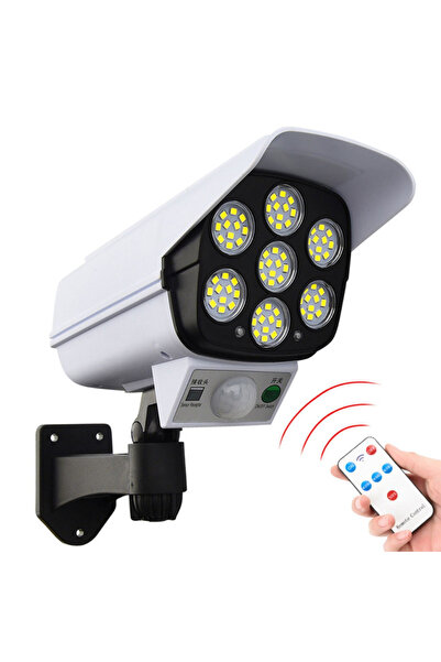 SPEEDSTORE Set of 2 solar LED lamps with motion sensor camera and remote control