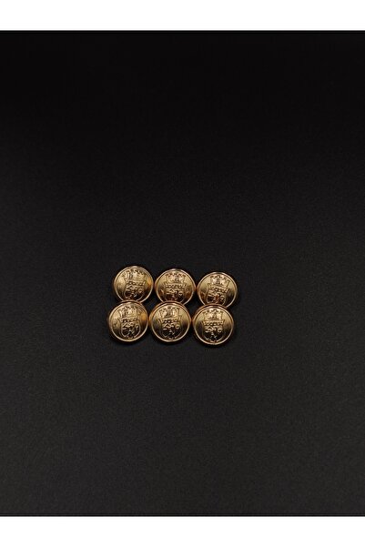 NESGO MODA Metal Button Blazer Free Yellow 14mm 50 Pieces