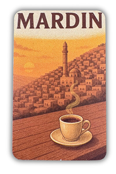 Woobizo Mardin ahşap tasarım buzdolabı magneti - Hediyelik Magnet2