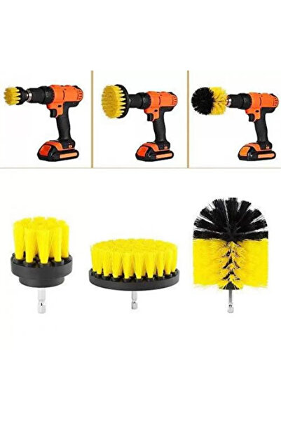 TEHNOSHOP Set of 3 cleaning brushes for self-tapping drill adapter