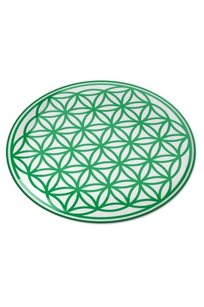 Feng Shui Abtibild sticker 3D cu Floarea Vietii, Simbolul vietii verde