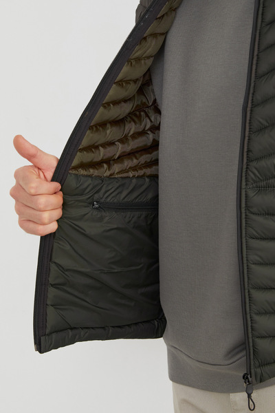 Fulla Moda Zippered Puffer Jacket