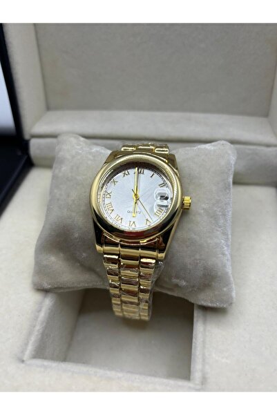 Brality Role Model Vintage Calendar Women's Wristwatch Retro Steel Gold Band ...