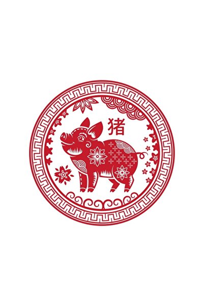 Feng Shui Abtibild sticker cu zodia Mistret - mic