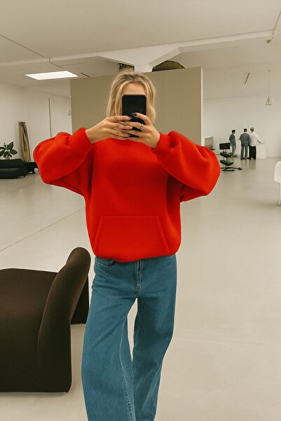 DM DOLCE MORE سترة رياضية بقلنسوة للجنسين مصنوعة من القطن الممشط بثلاث خيوط