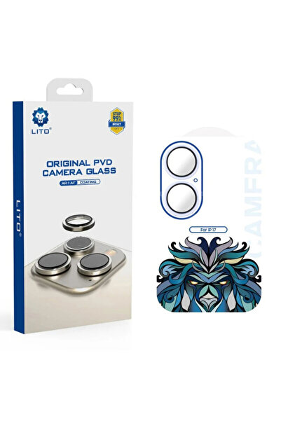 Lito Folie sticla iPhone 17 Titanium AR Camera Glass, bleu