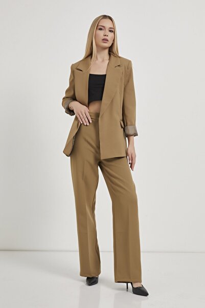 Arma Life Armalife 7560 Sleeve Folding Detail Blazer Women's Jacket