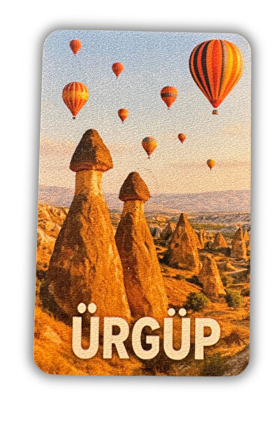 Woobizo Ürgüp ahşap tasarım buzdolabı magneti - Hediyelik Magnet