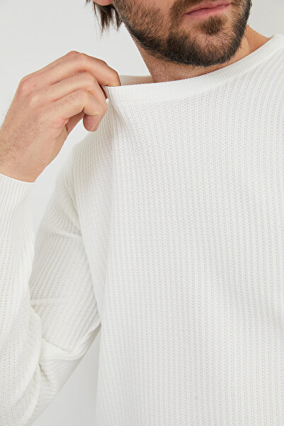 Fulla Moda Basic Bisiklet Yaka Örgü Triko Kazak