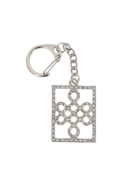 Feng Shui Amuleta cu nod mistic argintiu