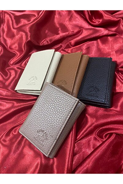 mlio Beige Minimalist Stylish Card Holder Wallet