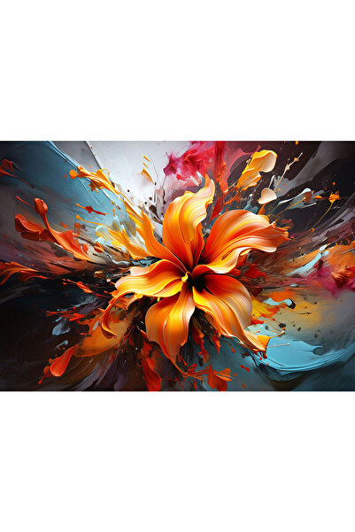 VIODESIGN Fototapet 3D, autoadeziv, Modern Pasiune Portocalie, multicolor,80x120 cm 3D141