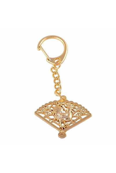 Feng Shui Amuleta cu Cocos auriu si evantai