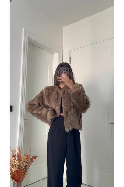 Solie فرو قصير ذو ملمس ناعم مبطن بالصوف الصناعي