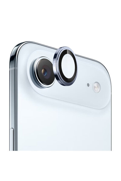 BLUEO Folie iPhone 17 Air cu cristal de safir, lentilă originală, albastru