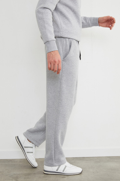 Fulla Moda 3 İplik Beli Bağlamalı Cepli Eşofman Altı