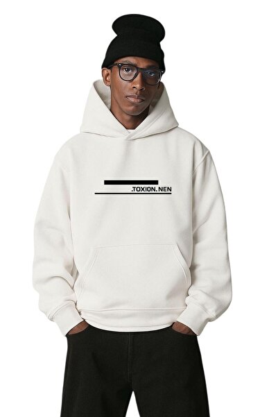 DM DOLCE MORE سترة بغطاء للرأس للجنسين مصنوعة من القطن الممشط بـ 3 خيوط مع طب...