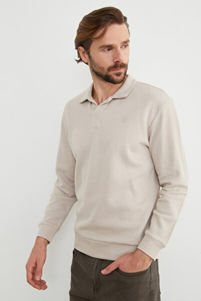 Fulla Moda Kabartma Baskılı Polo Yaka Body