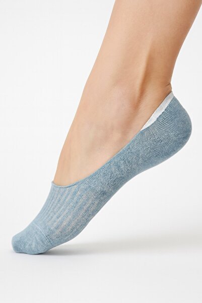 Scorpion Plus Women's Ballerina Socks 4-Piece Mixed Colors – Cotton & Polyester, Non-Slip Silicone