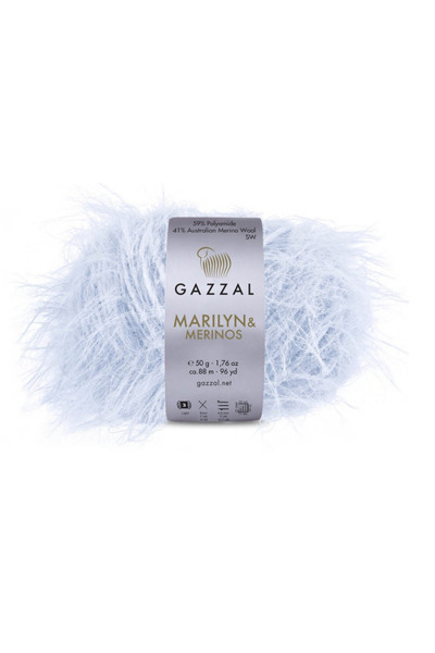 Gazzal Merino Merlyn El Örgü İpi 50 gr 88 mt Merinos Yün Akrilik Karışımlı 8253