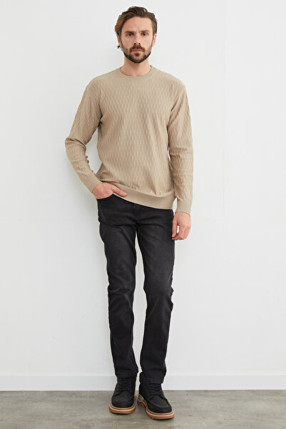Fulla Moda Basic Bisiklet Yaka Triko Kazak