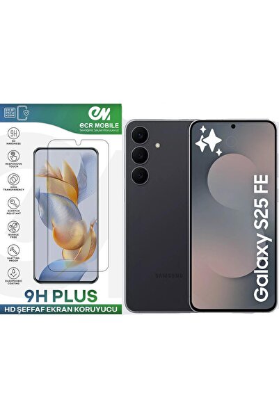 Ecr Mobile Samsung Galaxy S25 FE ile Uyumlu Ekran Koruyucu 9H Esnek Nano Cam ...