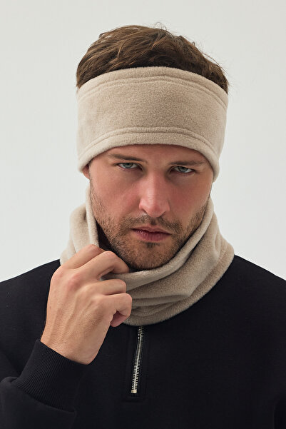Butikgiz 100% Micro Polar Flexible Multifunctional Neck Collar + Headband Unisex Winter Set