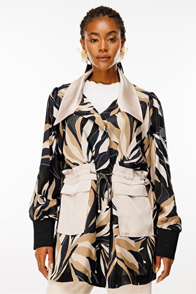 Ghisa Üstten Cepli Ceket CAMEL