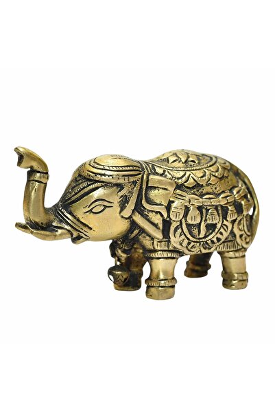Feng Shui Elefant din bronz cu trompa in sus - 7cm