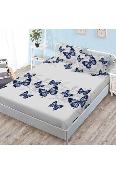 Casa de Vis Cearșaf cu elastic + 2 fețe de pernă, 180/200, Casa de Vis, HG-259