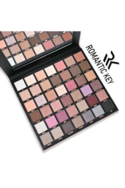 ROMANTIC KEY لوحة ألوان محايدة من 42 لونًا من ظلال العيون المحايدة من رومانتيك كيه