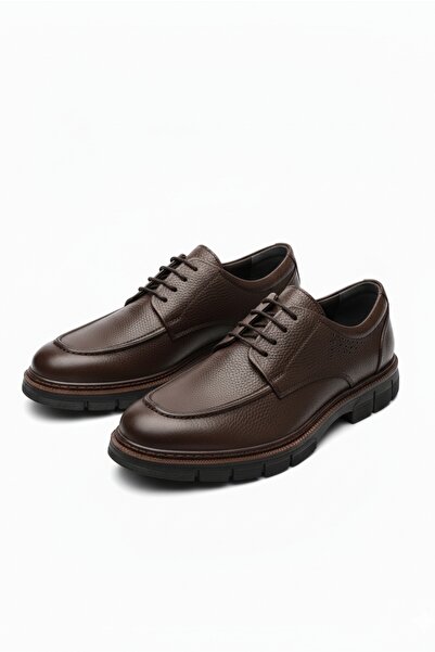 LUSIVE %100 Hakiki Deri Kahverengi Günlük Rahat Klasik Erkek Ayakkabı LUASS27...